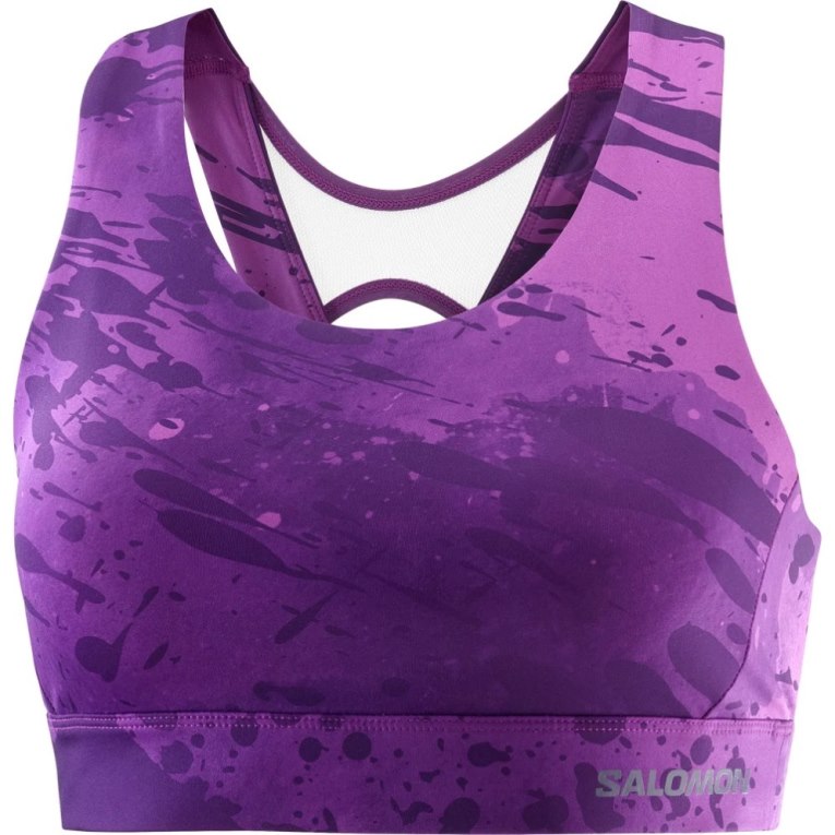 Sutiã Esportivo Salomon Cross Feminino Roxo | PT N28465